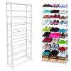 eng pl Metal shelf for shoes footwear 30 pairs bookcase 1007 8