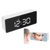 eng pl Clock alarm clock thermometer mirror led alarm date 4in1 2032 1 3