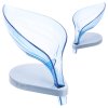 eng pl Leaf soap dish for bath soap with drain 2052 7