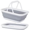 eng pl Folding silicone shopping basket with handles 2536 1