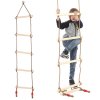 eng pl Rope ladder wooden garden swing 2591 1