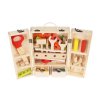 Kruzzel 9367 Dřevěné nářadí v kufříku 25 ks