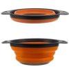 Skládací silikonový cedník 24 cm oranžovošedý