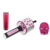Karaoke bluetooth mikrofon růžový