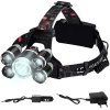 Čelovka LED ZOOM 5 x LED T6 CREE