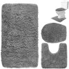 Koupelnová a WC předložka 80x50cm 3ks šedá
