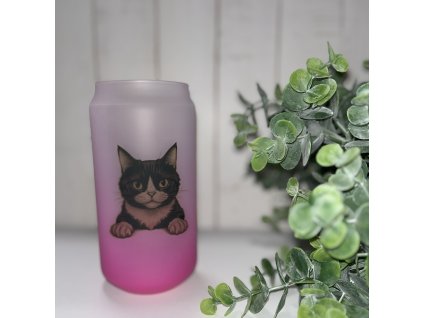 Sklenička - Zvědavost 550 ml - bez ouška matná purpurová