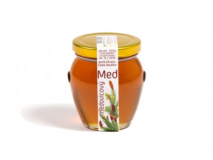 6856 4) medovicovy med, soudecek 250g bez kloboucku