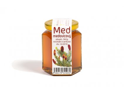 4918 7) medovicovy med, sestihran 360g