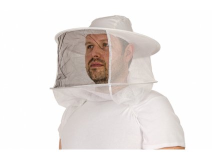 Včelařský klobouk Speciál, bílá a černá síťka