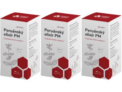 PM PERUÁNSKÝ ELIXÍR, sada 3x 60 tbl.