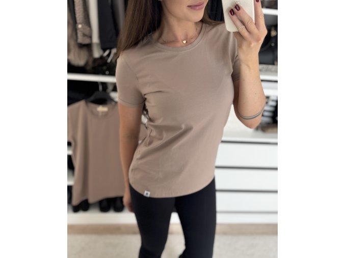 Tričko ,,Cotton,, hnědá