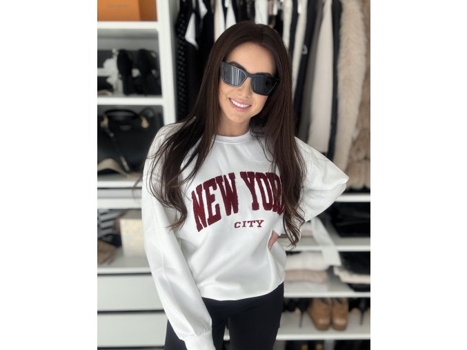 Mikina ,,New York,, white
