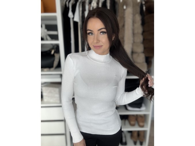 Svetr s kašmírem ,,Lunna,, bílý