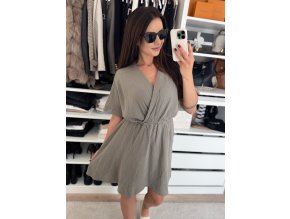 Mušelínové šaty ,,Summer,, brown