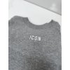 Žebrovaná trička ,,ICON,, šedá