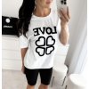 Bílá oversize trička ,,Love,,