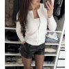 Svetříky na zip ,,Believe,, white