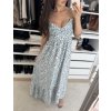 Dlouhé šaty ,,Boho,, modrá