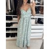 Dlouhé šaty ,,Boho,, tyrkysová