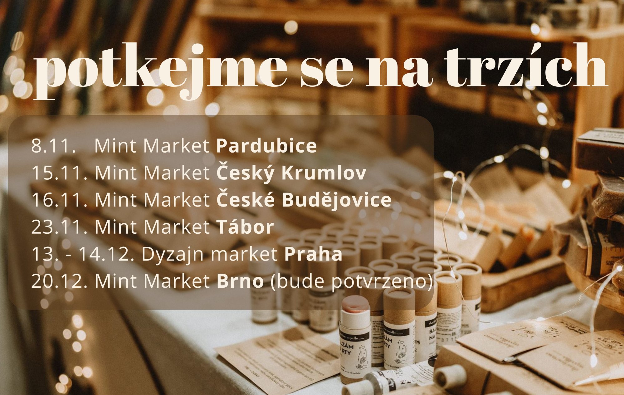 Potkejme se na trzích do konce roku