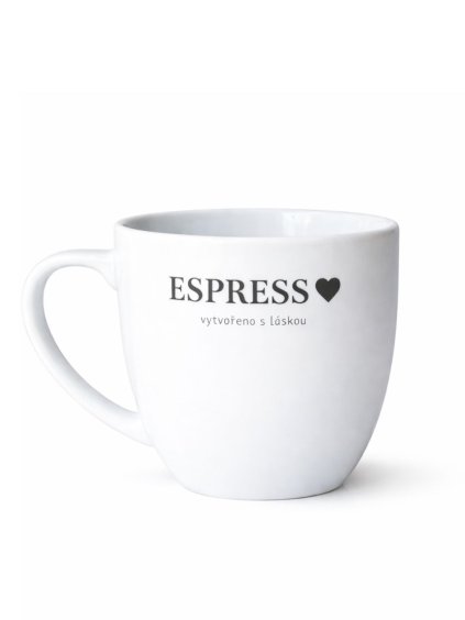 Espresso, vytvořeno s láskou - český porcelánový hrnek | Dárkovec