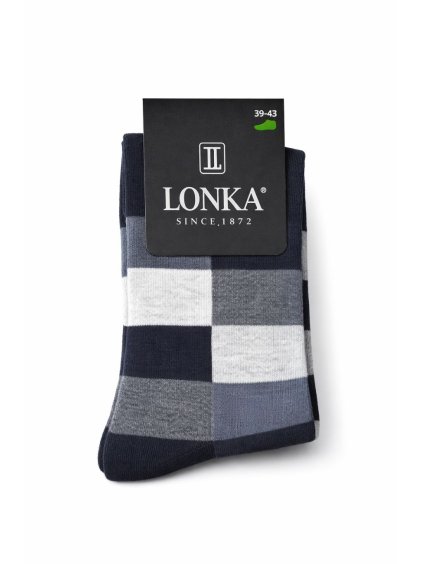 Pánské ponožky Decube černá kostka | Lonka