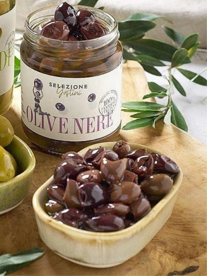 Italské černé olivy - dárek pro ženy