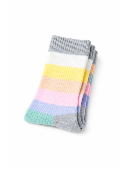 Ponožky zimní s barevným pruhem | Fuski