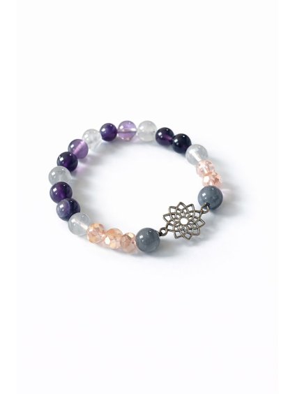 Náramek Hvězda s minerálními kameny | Dárkovec