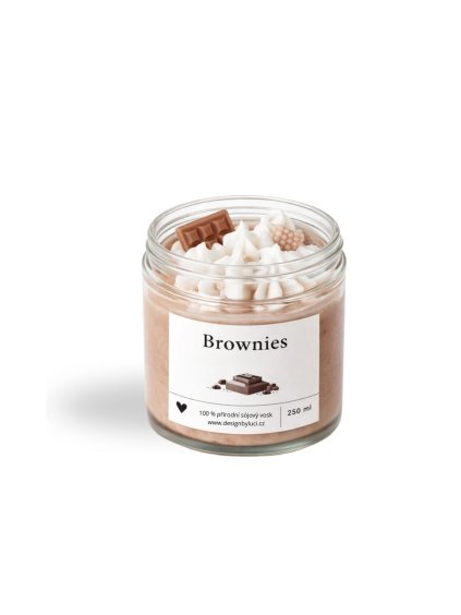 Svíčka sójová s vůní Brownies | DesignbyLucy