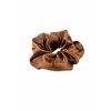 Saténová gumička do vlasů - Scrunchie hnědá
