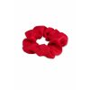 Saténová gumička do vlasů - Scrunchie červená