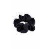 Saténová gumička do vlasů - Scrunchie černá