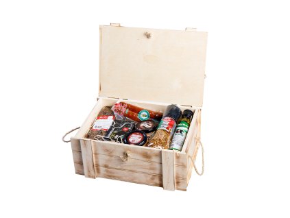 3148297 dreveny darkovy box pro gurmany