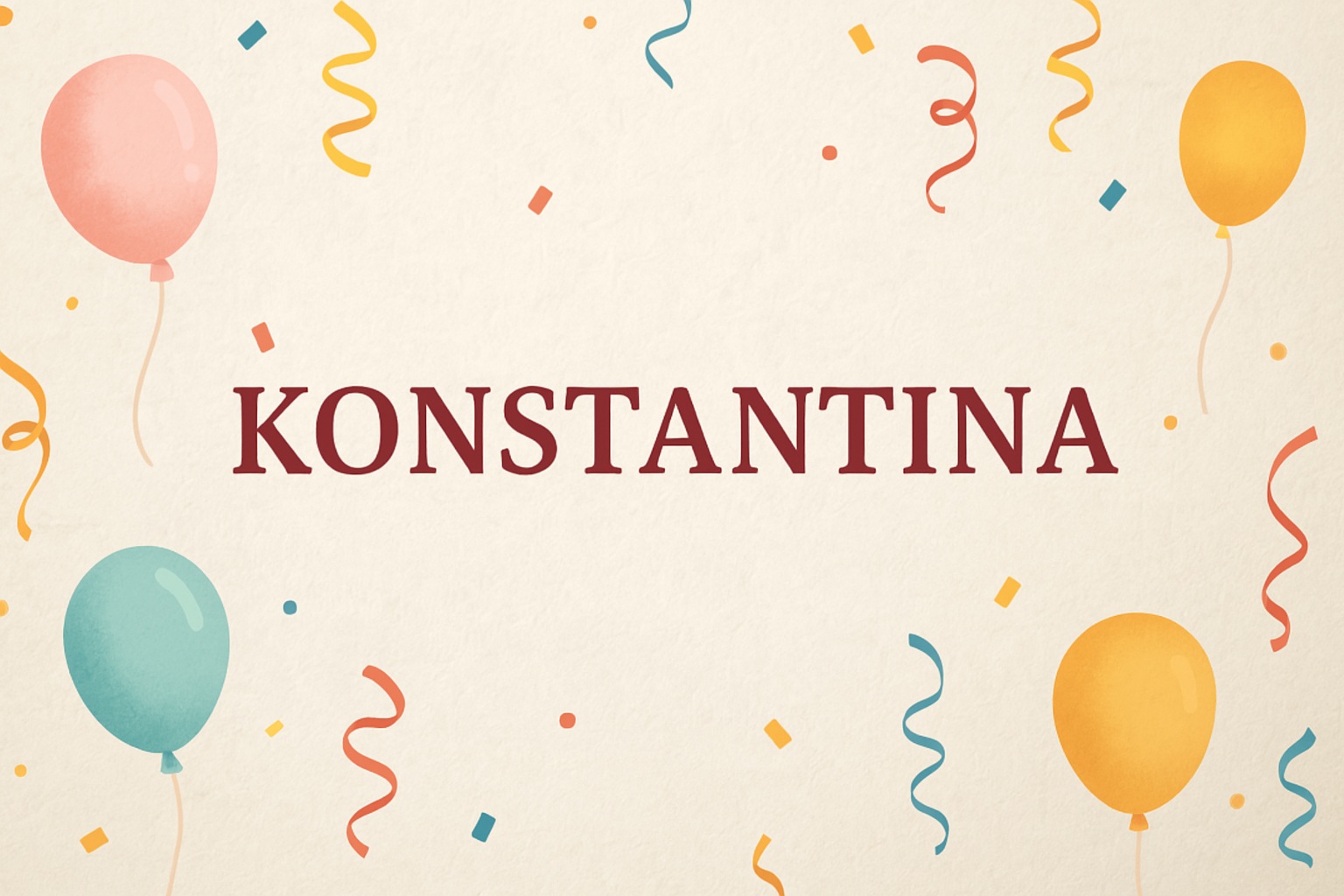 Konstantina význam jména