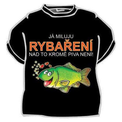 Tričko - Já miluju rybaření - vel. XL