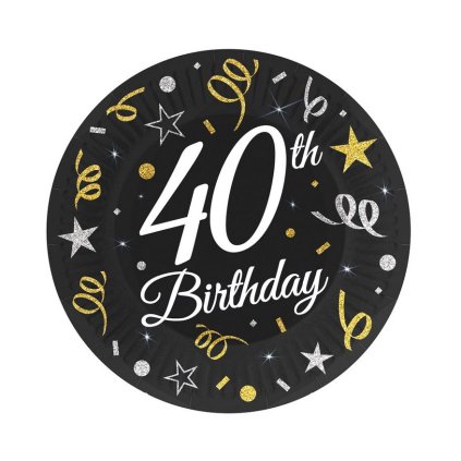 Narozeninový talířek 40