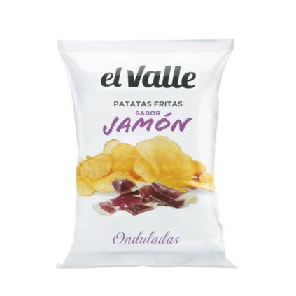 Brambůrky vroubkované s příchutí Jamón