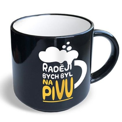 Hrnek Raději bych byl na pivu