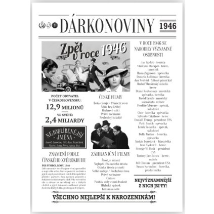 Dárkonoviny z roku 1946 originální retro přání