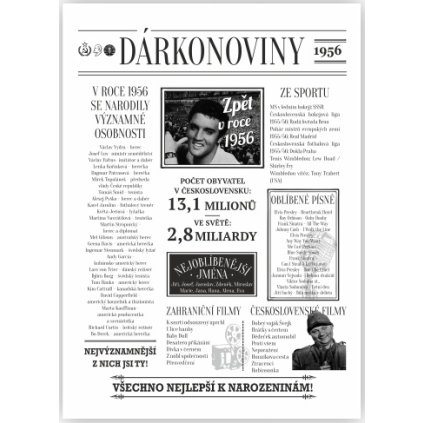 Dárkonoviny z roku 1956 originální retro přání