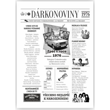 Dárkonoviny z roku 1976 originální retro přání