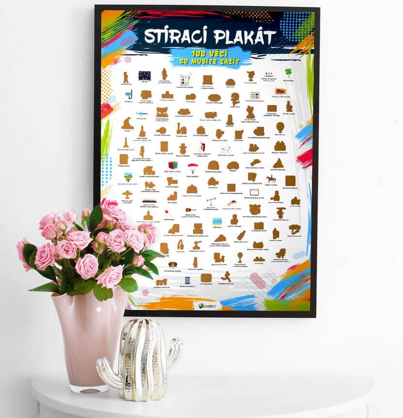 Stírací plakát 100 věcí co musíte zažít