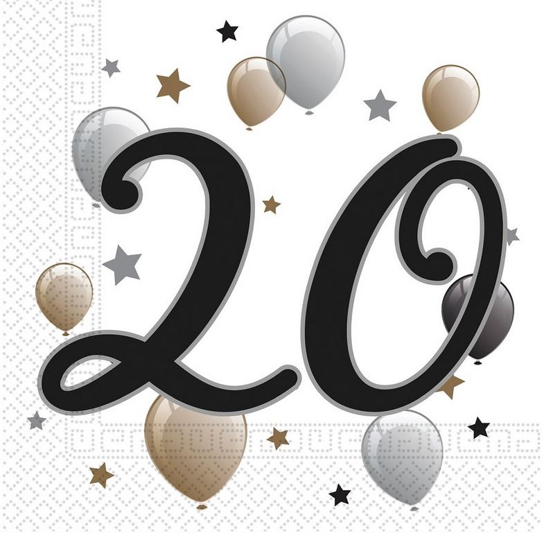 Narozeninové ubrousky 20