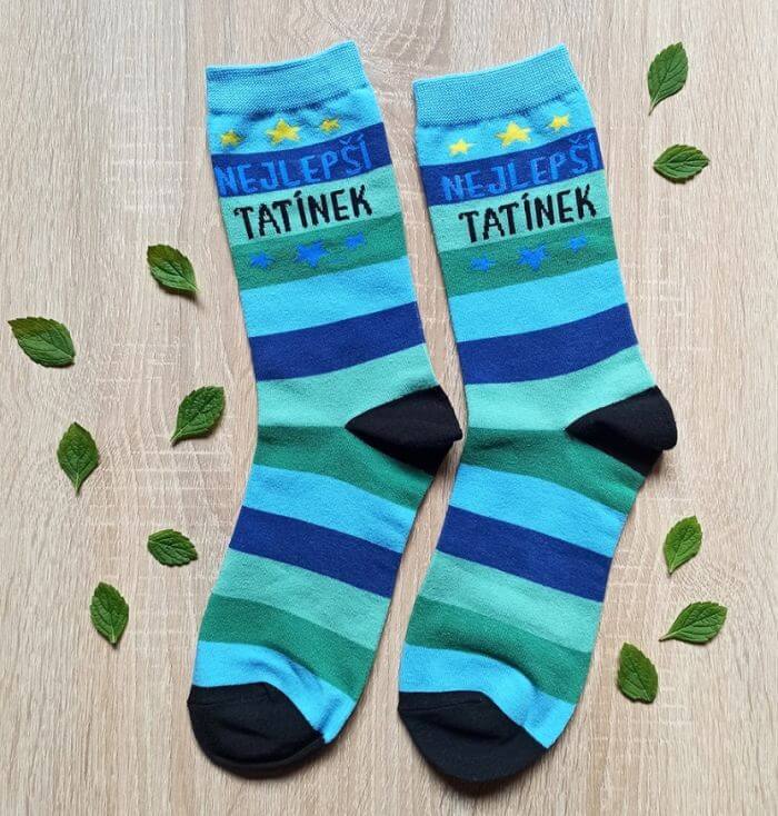 Veselé ponožky Nejlepší tatínek