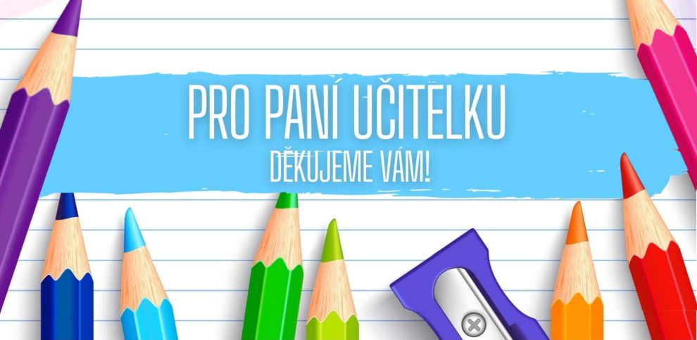 Čokoláda Pro paní učitelku pastelky