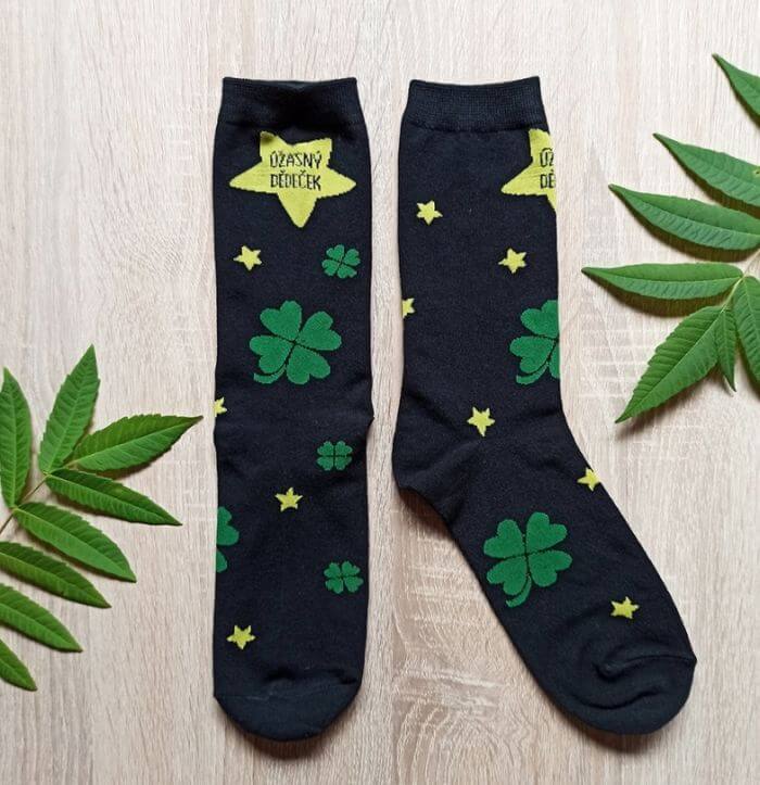 Veselé ponožky Úžasný dědeček