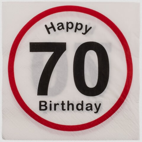 Narozeninové ubrousky 70