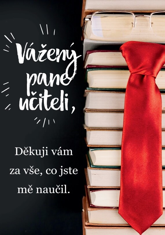 Přání pro pana učitele Kravata